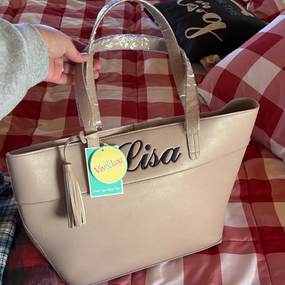 Beige Tote Bag